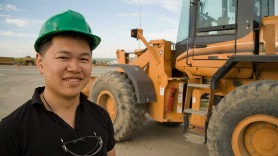 Filipino construction worker